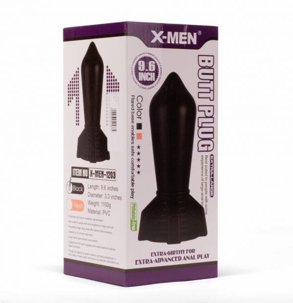 X-MEN 9.6" Huge Butt Plug Black 2 ViPstore.hu - Erotika Webáruház - Szexshop 2