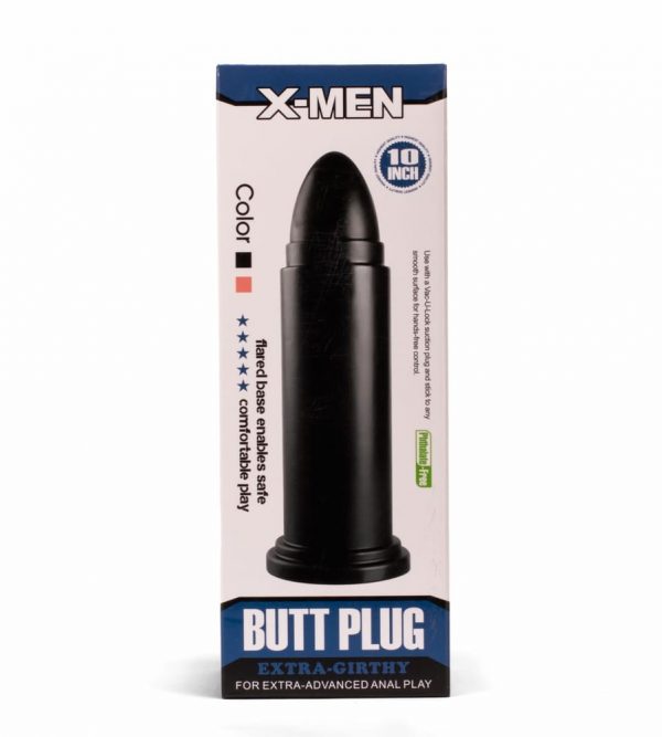 X-MEN 10" Huge Butt Plug Black 2 ViPstore.hu - Erotika Webáruház - Szexshop