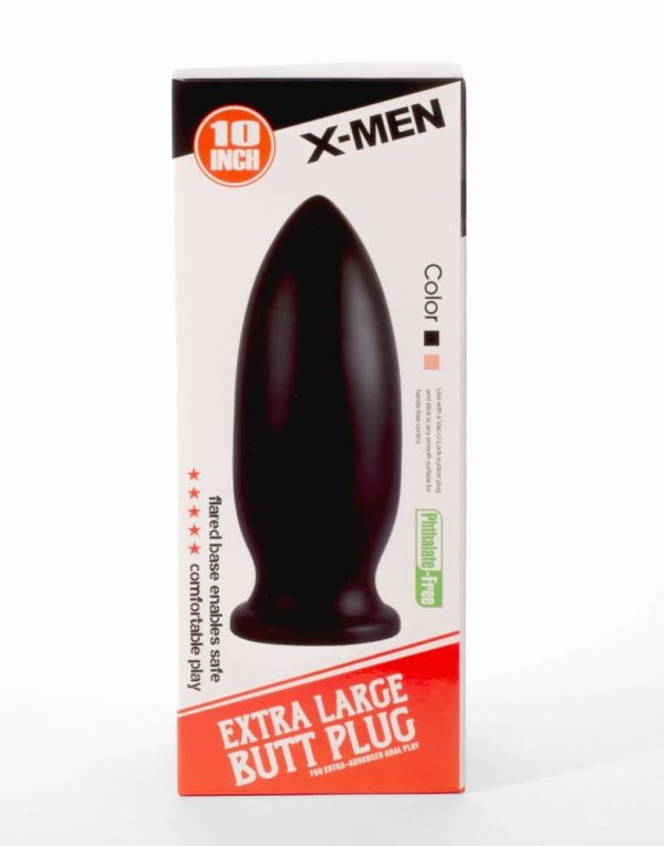 X-MEN 10" Extra Large Butt Plug Black #1 | ViPstore.hu - Erotika webáruház