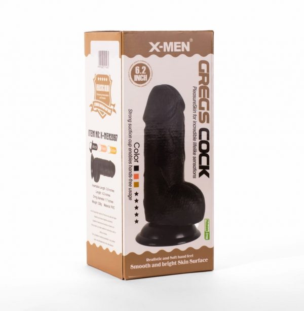 X-MEN Greg's 6.2" Cock Black ViPstore.hu - Erotika Webáruház - Szexshop 2