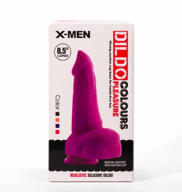 X-MEN 8.5" Dildo Colours Pleasure Black 5 ViPstore.hu - Erotika Webáruház - Szexshop