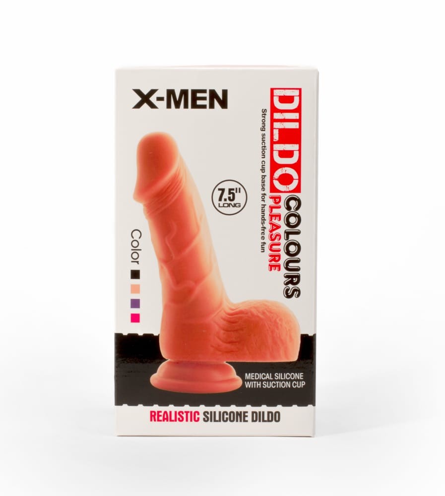 X-MEN 7.5" Dildo Colours Pleasure Flesh 1 #1 | ViPstore.hu - Erotika webáruház