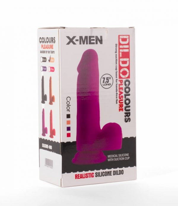 X-MEN 7.5" Dildo Colours Pleasure Black 1 #2 | ViPstore.hu - Erotika webáruház