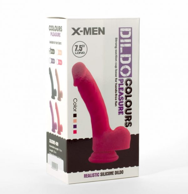 X-MEN 7.5" Dildo Colours Pleasure Black 2 #2 | ViPstore.hu - Erotika webáruház