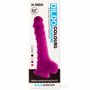 X-MEN 8.5" Dildo Colours Pleasure Black 1 ViPstore.hu - Erotika Webáruház - Szexshop