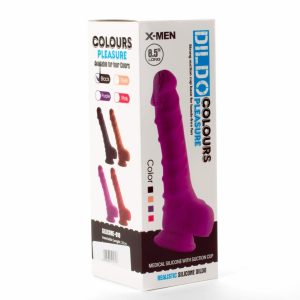 X-MEN 8.5" Dildo Colours Pleasure Black 1 ViPstore.hu - Erotika Webáruház - Szexshop 2