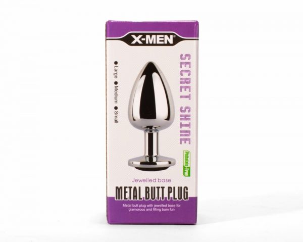 X-MEN Secret Shade Metal Butt Plug Black L #1 | ViPstore.hu - Erotika webáruház
