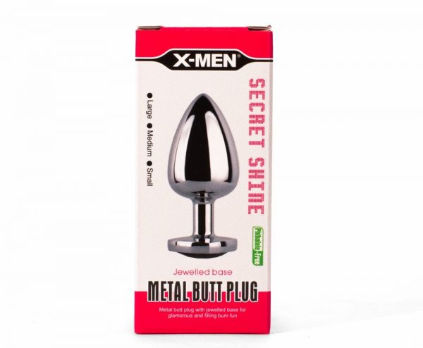 X-MEN Secret Shade Metal Butt Plug Red L #1 | ViPstore.hu - Erotika webáruház