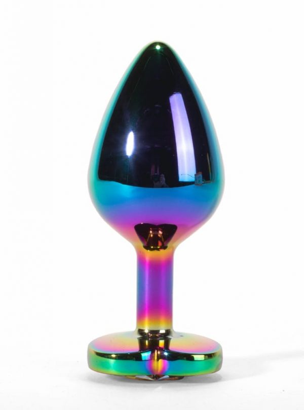 X-MEN Secret Shine Metal Butt Plug Rainbowheart L ViPstore.hu - Erotika Webáruház - Szexshop 3