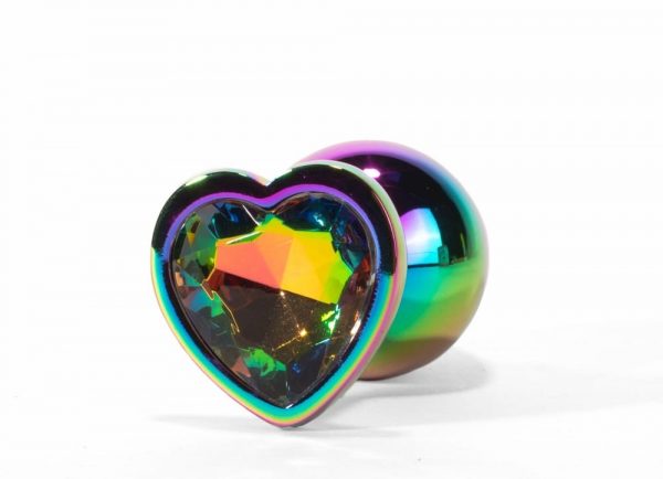 X-MEN Secret Shine Metal Butt Plug Rainbowheart L ViPstore.hu - Erotika Webáruház - Szexshop 6