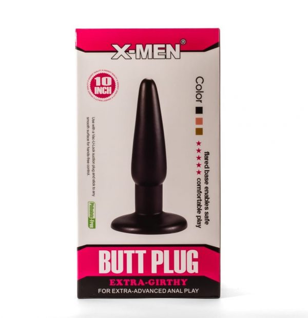 X-Men 10" Extra Girthy Butt Plug Black I #1 | ViPstore.hu - Erotika webáruház
