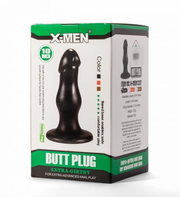 X-Men 8.66" Extra Girthy Butt Plug Black II #2 | ViPstore.hu - Erotika webáruház