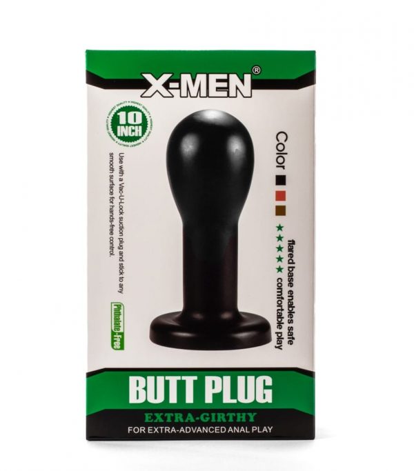 X-Men 8.86 Extra Girthy Butt Plug Black #1 | ViPstore.hu - Erotika webáruház