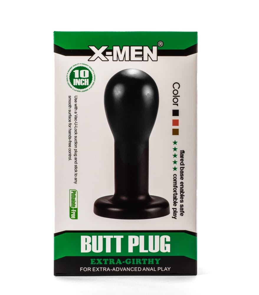 X-Men 8.86 Extra Girthy Butt Plug Black #1 | ViPstore.hu - Erotika webáruház