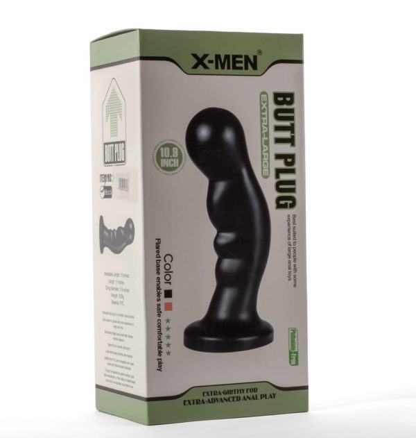 X-Men 10.9" Extra Large Butt Plug Black #2 | ViPstore.hu - Erotika webáruház