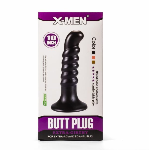X-Men 10" Extra Girthy Butt Plug Black IV ViPstore.hu - Erotika Webáruház - Szexshop