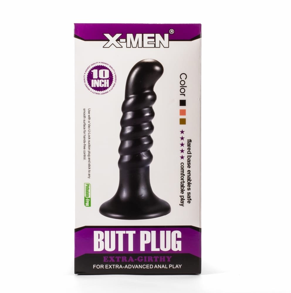 X-Men 10" Extra Girthy Butt Plug Black IV #1 | ViPstore.hu - Erotika webáruház
