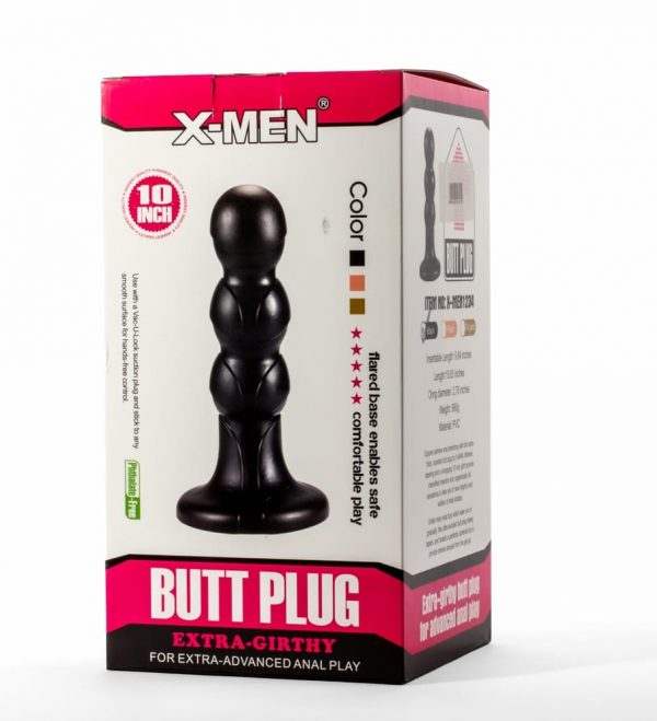 X-Men 10" Extra Girthy Butt Plug Black V ViPstore.hu - Erotika Webáruház - Szexshop 2