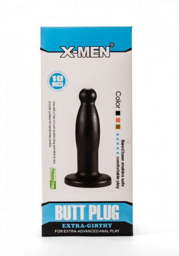 X-Men 9.45" Extra Girthy Butt Plug Black #1 | ViPstore.hu - Erotika webáruház