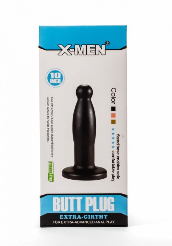 X-Men 9.45" Extra Girthy Butt Plug Black ViPstore.hu - Erotika Webáruház - Szexshop