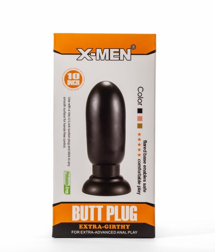 X-Men 7.87" Extra Girthy Butt Plug Black #1 | ViPstore.hu - Erotika webáruház
