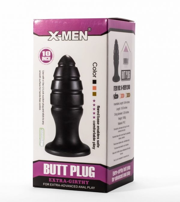 X-Men 10" Extra Girthy Butt Plug Black VIII ViPstore.hu - Erotika Webáruház - Szexshop 2