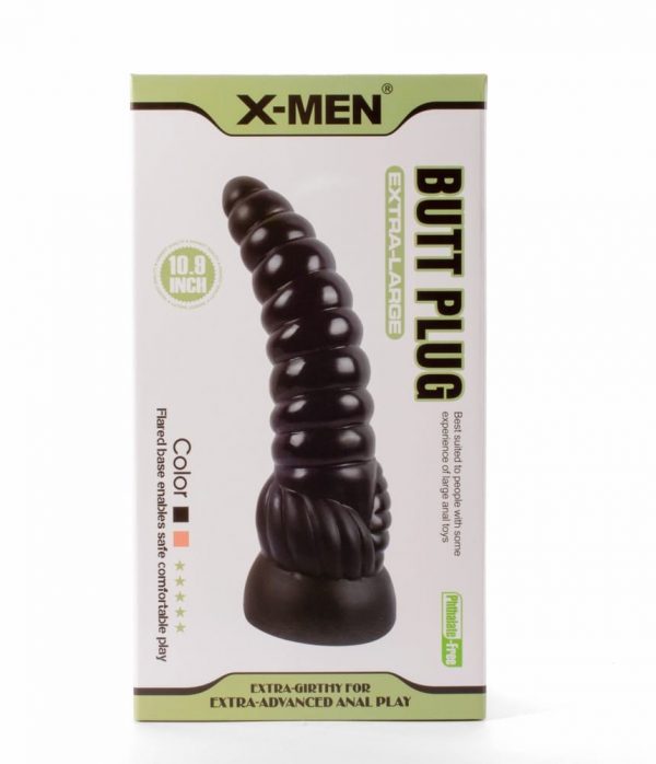 X-Men 10.9" Extra Large Butt Plug Black #1 | ViPstore.hu - Erotika webáruház