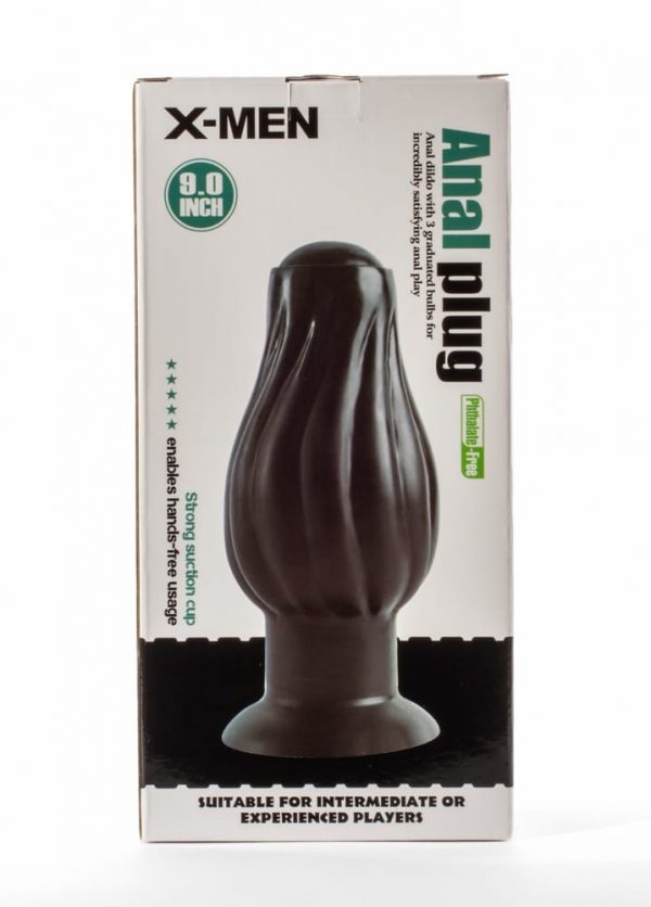 X-Men 7.5" Anal Plug Black ViPstore.hu - Erotika Webáruház - Szexshop