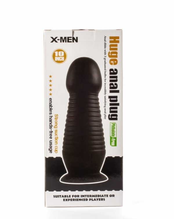 X-Men 10" Huge Anal Plug Black #1 | ViPstore.hu - Erotika webáruház