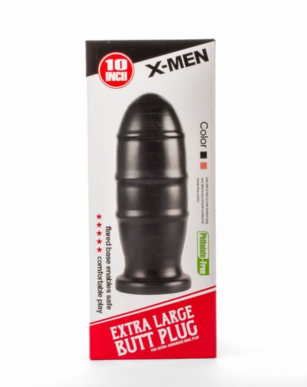 X-Men 10" Extra Large Butt Plug Black I #1 | ViPstore.hu - Erotika webáruház