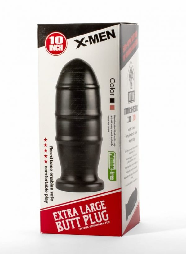 X-Men 10" Extra Large Butt Plug Black I #2 | ViPstore.hu - Erotika webáruház