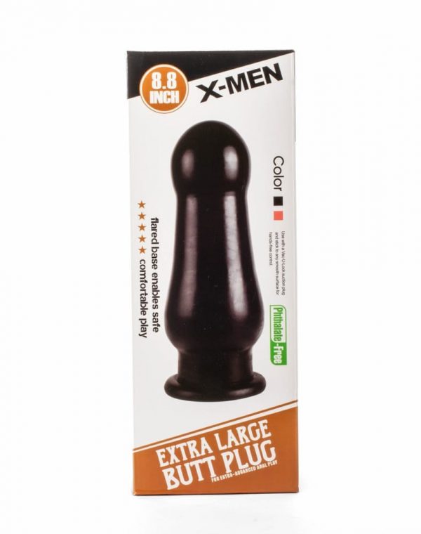 X-Men 8.8" Extra Large Butt Plug Black ViPstore.hu - Erotika Webáruház - Szexshop