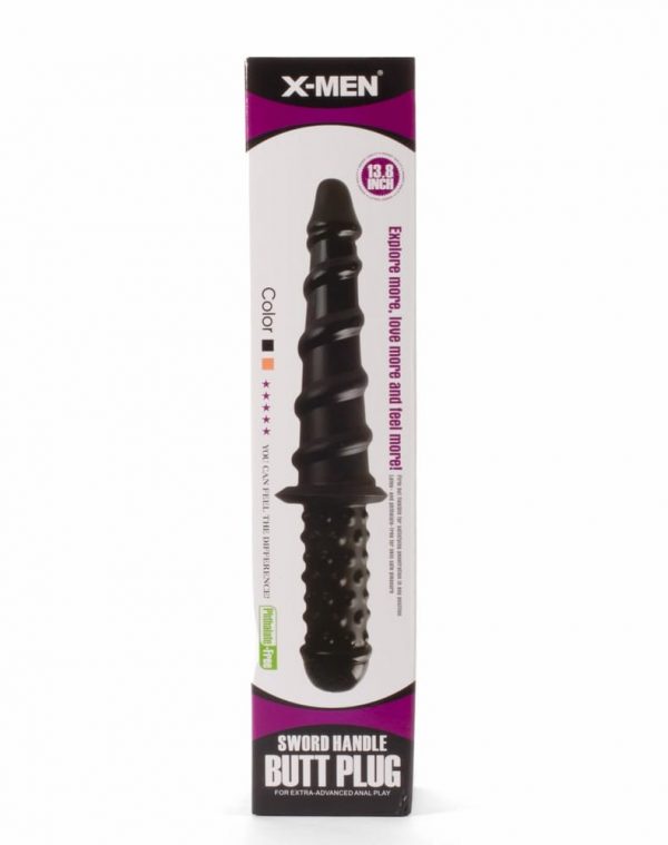 X-Men 13.8" Sword Handle Butt Plug Black I #1 | ViPstore.hu - Erotika webáruház