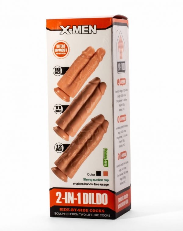 X-Men 11" 2-in-1 Dildo Flesh #2 | ViPstore.hu - Erotika webáruház