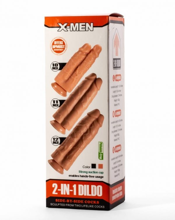 X-Men 10" 2-in-1 Dildo Flesh ViPstore.hu - Erotika Webáruház - Szexshop 2