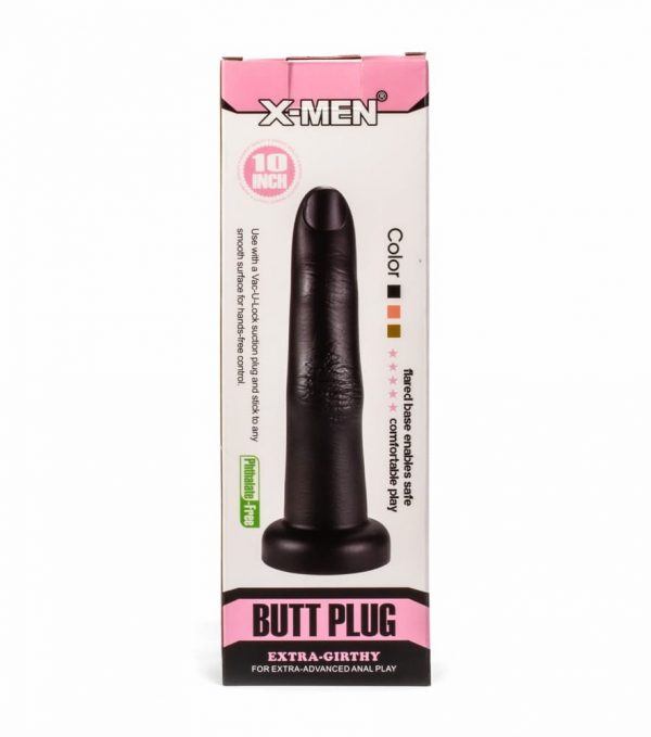 X-MEN 10.24" Extra Girthy Butt Plug Black #1 | ViPstore.hu - Erotika webáruház