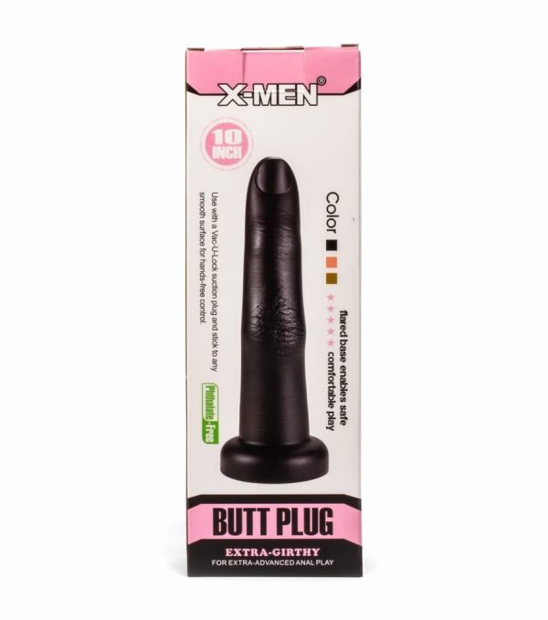 X-MEN 10.24" Extra Girthy Butt Plug Black ViPstore.hu - Erotika Webáruház - Szexshop