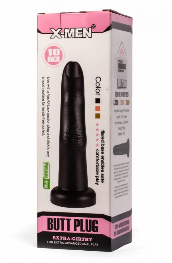 X-MEN 10.24" Extra Girthy Butt Plug Black #2 | ViPstore.hu - Erotika webáruház