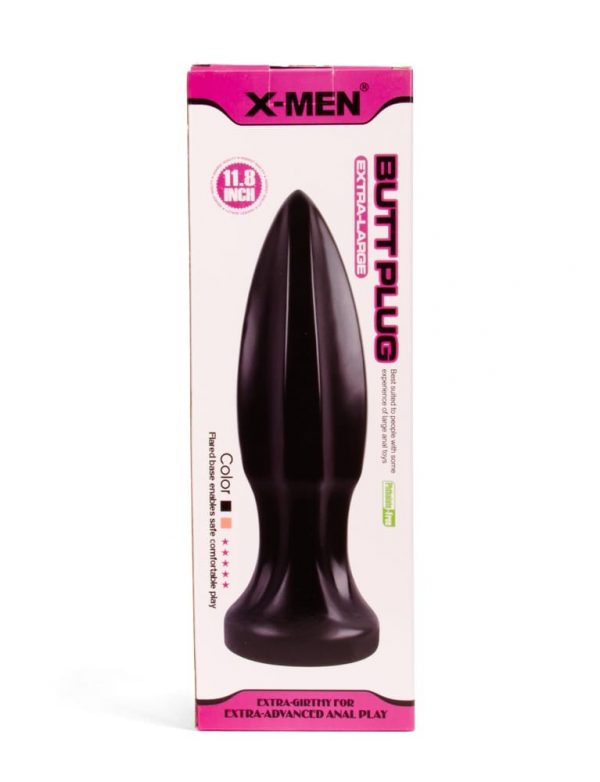 X-MEN 11.8 inch Butt Plug Black ViPstore.hu - Erotika Webáruház - Szexshop
