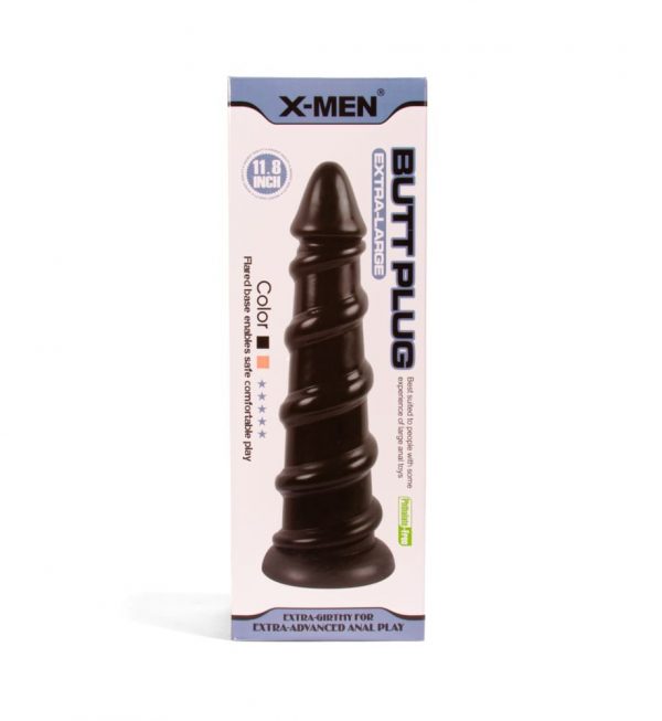 X-MEN 11.8 inch Butt Plug Black #1 | ViPstore.hu - Erotika webáruház
