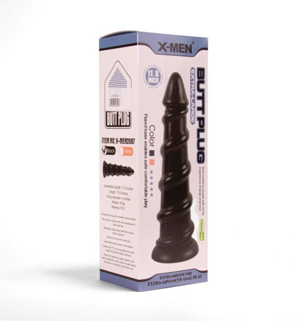 X-MEN 11.8 inch Butt Plug Black ViPstore.hu - Erotika Webáruház - Szexshop 2