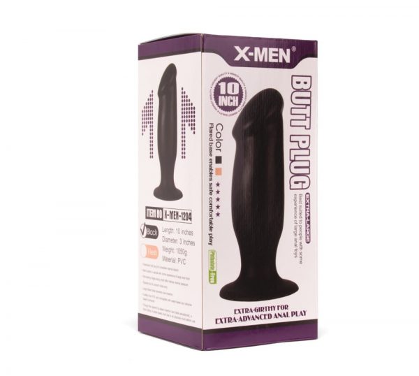 X-MEN 10 inch Butt Plug Black #2 | ViPstore.hu - Erotika webáruház