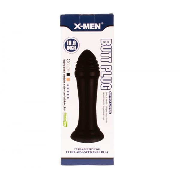 X-MEN 10.9 inch Butt Plug Black ViPstore.hu - Erotika Webáruház - Szexshop