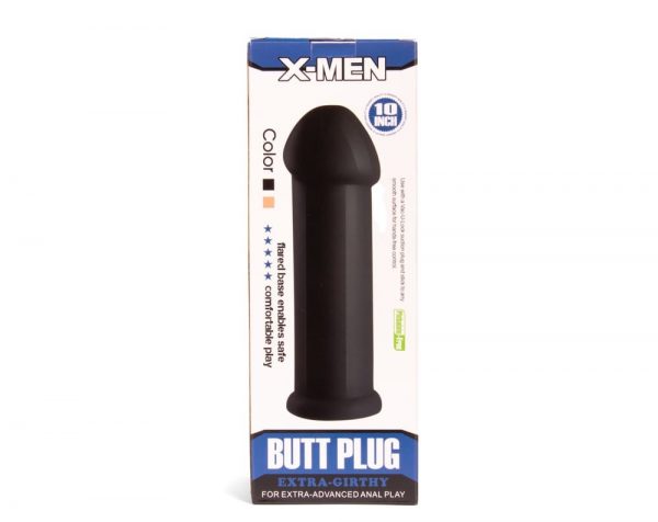 X-MEN 10 inch Butt Plug Black #1 | ViPstore.hu - Erotika webáruház