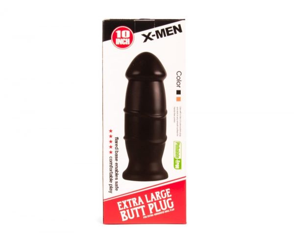 X-MEN 10 inch Butt Plug Black ViPstore.hu - Erotika Webáruház - Szexshop