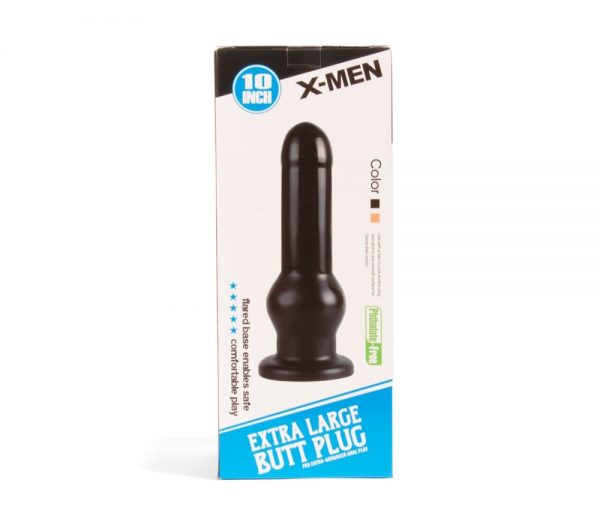 X-MEN 10 inch Butt Plug Black ViPstore.hu - Erotika Webáruház - Szexshop
