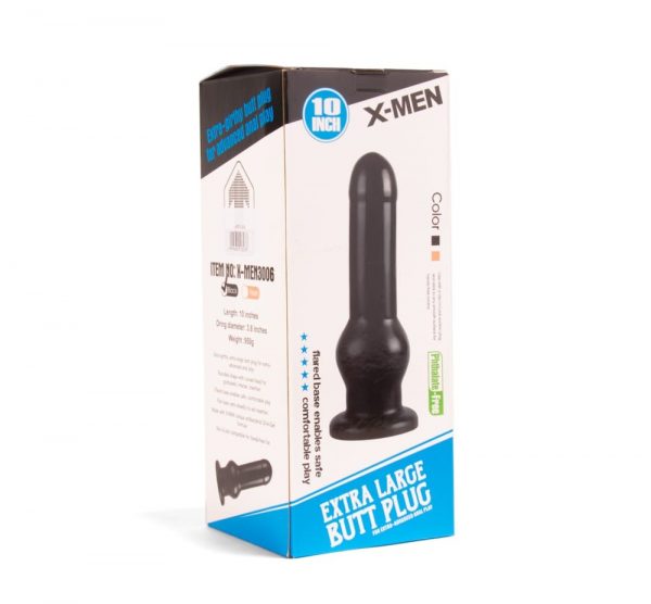 X-MEN 10 inch Butt Plug Black ViPstore.hu - Erotika Webáruház - Szexshop 2