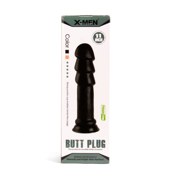 X -MEN 11 inch Butt Plug Black #1 | ViPstore.hu - Erotika webáruház