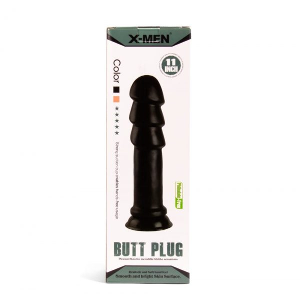 X -MEN 11 inch Butt Plug Black ViPstore.hu - Erotika Webáruház - Szexshop