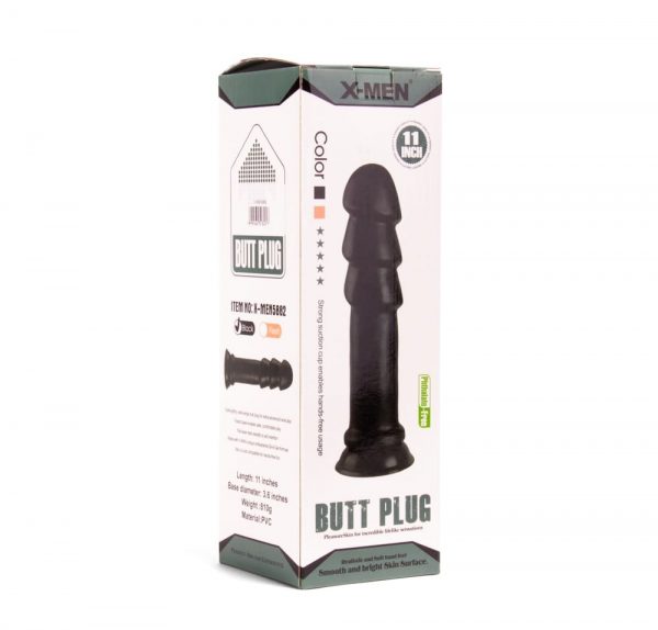 X -MEN 11 inch Butt Plug Black #2 | ViPstore.hu - Erotika webáruház
